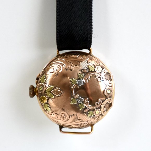 1800's ANTIQUE 18K GOLD FRENCH DOUBLE POCKET WATCH #26695 - Picture 1 of 15